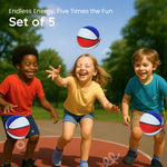 Red white and blue mini basketballs for arcade games