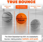 M Mitlink tangerine foam basketball showing material density