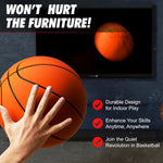 M Mitlink silent basketball displayed in residential indoor setting