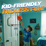 PlayBolt basketball set shown with inflation pump needle