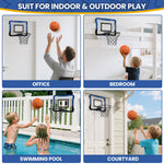 Qdragon indoor basketball set with three balls and pump