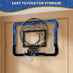 Foldable design of Qdragon basketball rim for storage