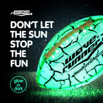 Wave Runner light up football waterproof exterior texture close up in a swimming pool
