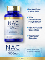 Authentic Carlyle NAC capsule product bottle angled view