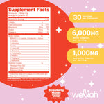 Wellah BCAA powder label showing amino complex ingredients