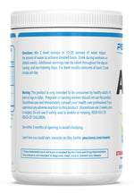 Back of PEScience Amino IV bottle with ingredient list