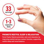 Force Factor Glycine supplement facts and ingredients