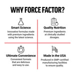Side view of Force Factor Glycine supplement bottle