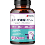 Nature Target 5-in-1 Probiotic 90 capsules front view showing the premium USA imported packaging.