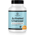 Charcoal House Activated Charcoal 125 capsules front view of the premium digestion supplement bottle