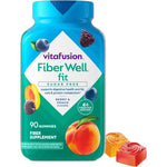 Vitafusion Fiber Well Fit 90 Gummies front bottle view for digestive health