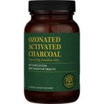 Global Healing Center Ozonated Activated Charcoal front view bottle for natural digestive detox