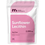 Micro Ingredients Sunflower Lecithin 2400mg pouch front view showing soy free softgels