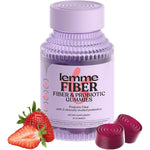 Lemme Fiber and Probiotic Gummies front view bottle for daily adult gut health support
