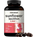 NatureBell Sunflower Lecithin supplement bottle front view for lactation support