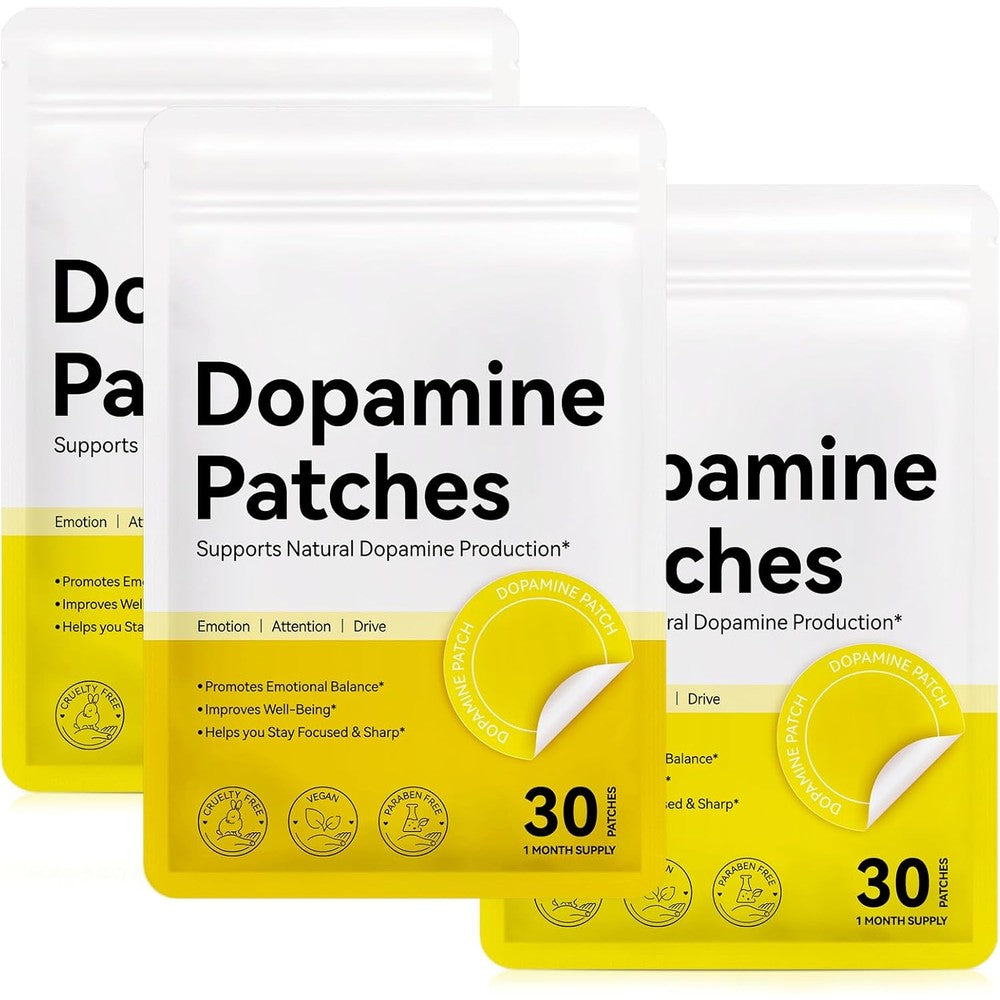 Shuangjia Dopamine Patches Extra Strength 3-pack box front view