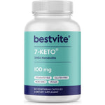 Bestvite 7 Keto DHEA 100mg front view of supplement bottle for metabolism boost