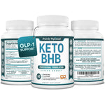 Purely Optimal Keto BHB 60 capsules front view showing exogenous ketone supplement packaging