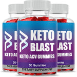 Gold Nutra Keto Blast Gummies 3 pack front view displaying maximum strength apple cider vinegar label