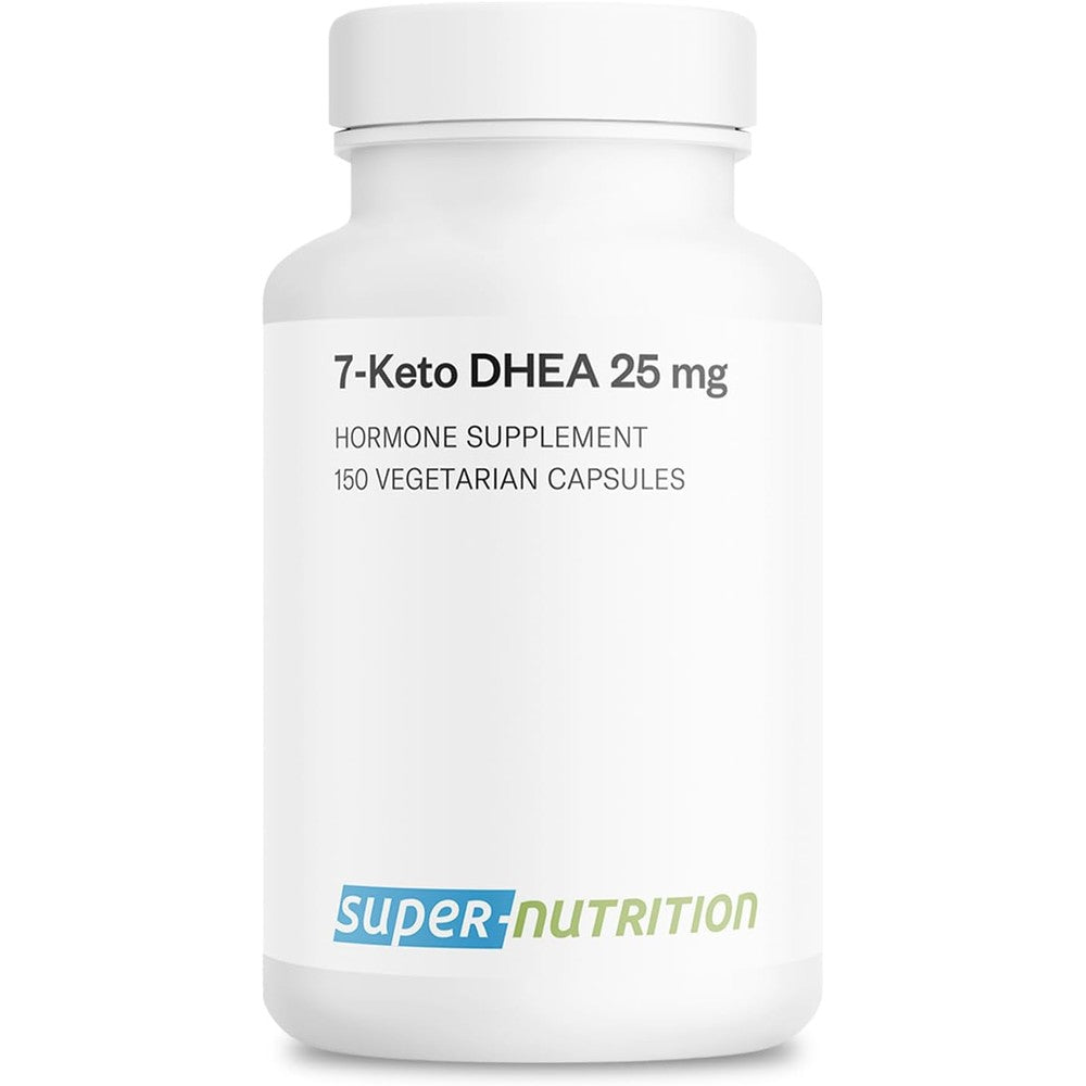 Supersmart 7-Keto DHEA 25mg 150 capsules front bottle view for metabolism support.