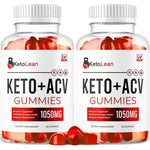 Livorka Keto Lean ACV 1050mg gummies front view of two bottles packaging.