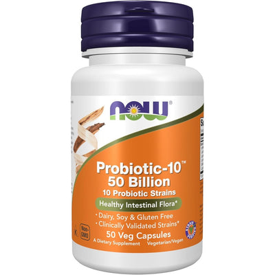 now foods probiotic-10 50 billion 50 veg capsules bottle