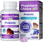 Physician's Choice Probiotics for Kids front view bottle showing 30 chewable tablets