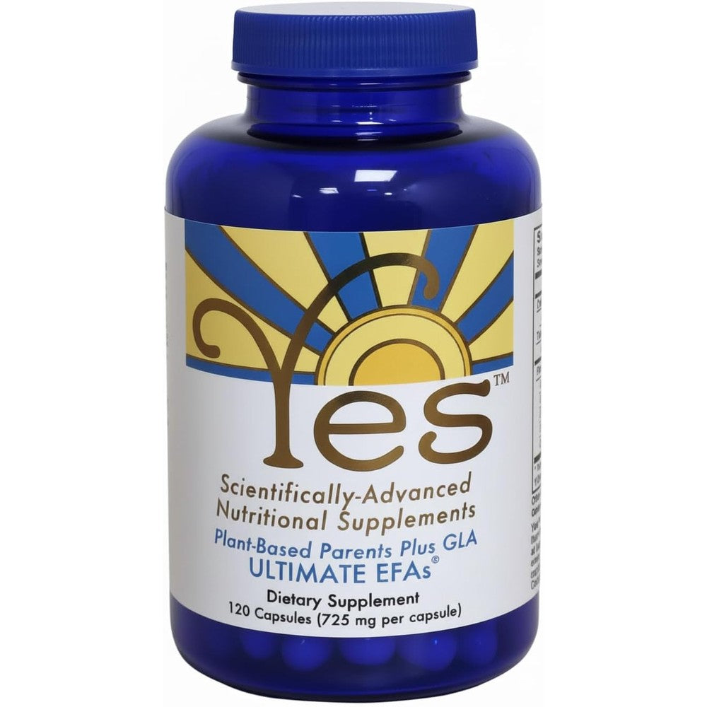 Ultimate Efas Yes Plant Based Omega 3 and 6 front bottle view