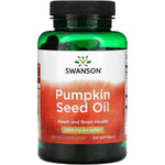 Swanson Pumpkin Seed Oil 1000mg 100 Softgels bottle front view