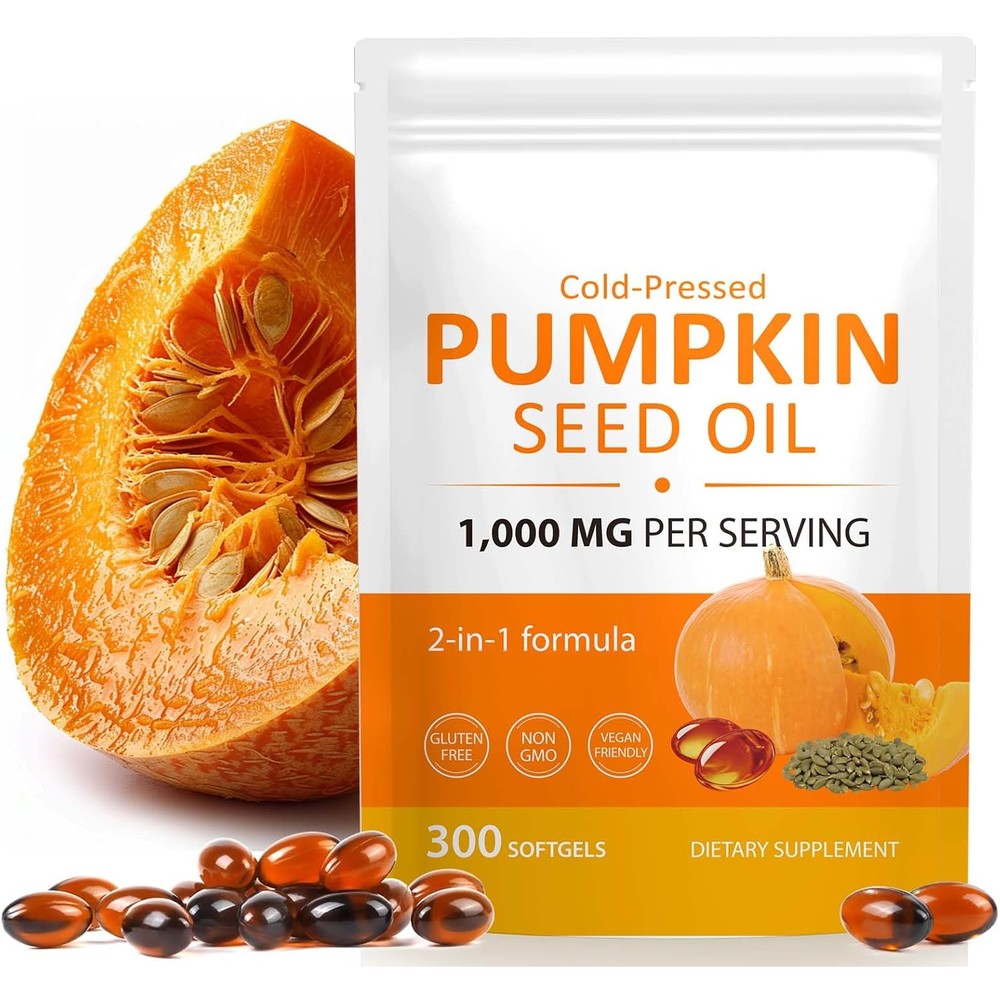 ReliCo Pumpkin Seed Oil and Saw Palmetto capsules front view