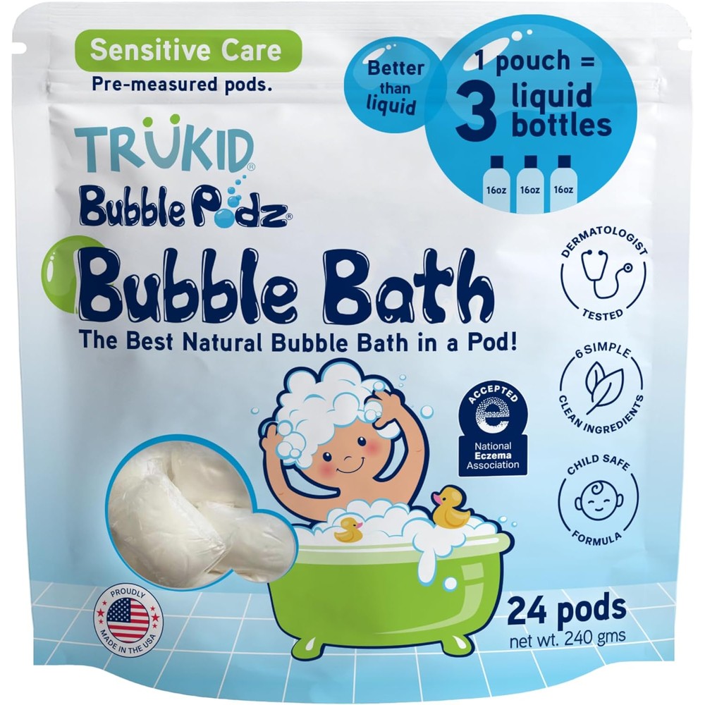 TruKid Bubble Podz Eczema Care 24 pods front packaging