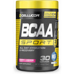 Cellucor BCAA Sport Cherry Limeade tub front view for muscle recovery