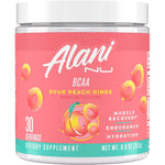 Alani Nu BCAA Sour Peach Ring front view muscle recovery supplement