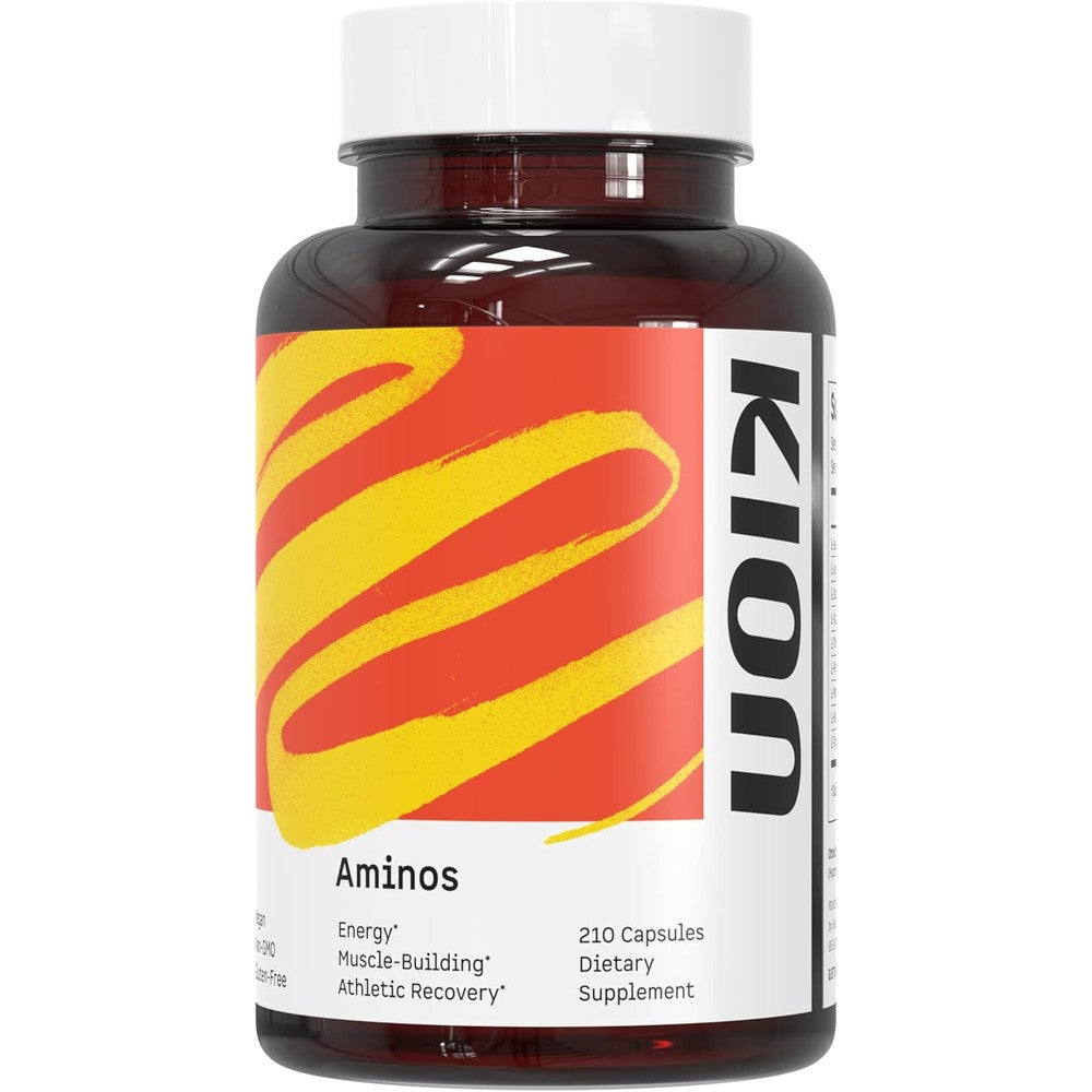 Kion Aminos Essential Amino Acids capsules bottle front view