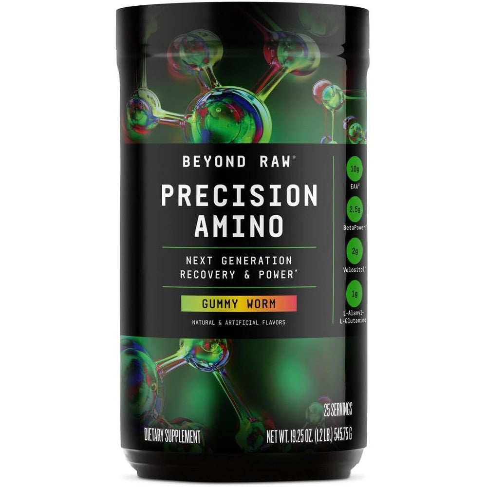 Beyond Raw Precision Amino Gummy Worm front view bottle