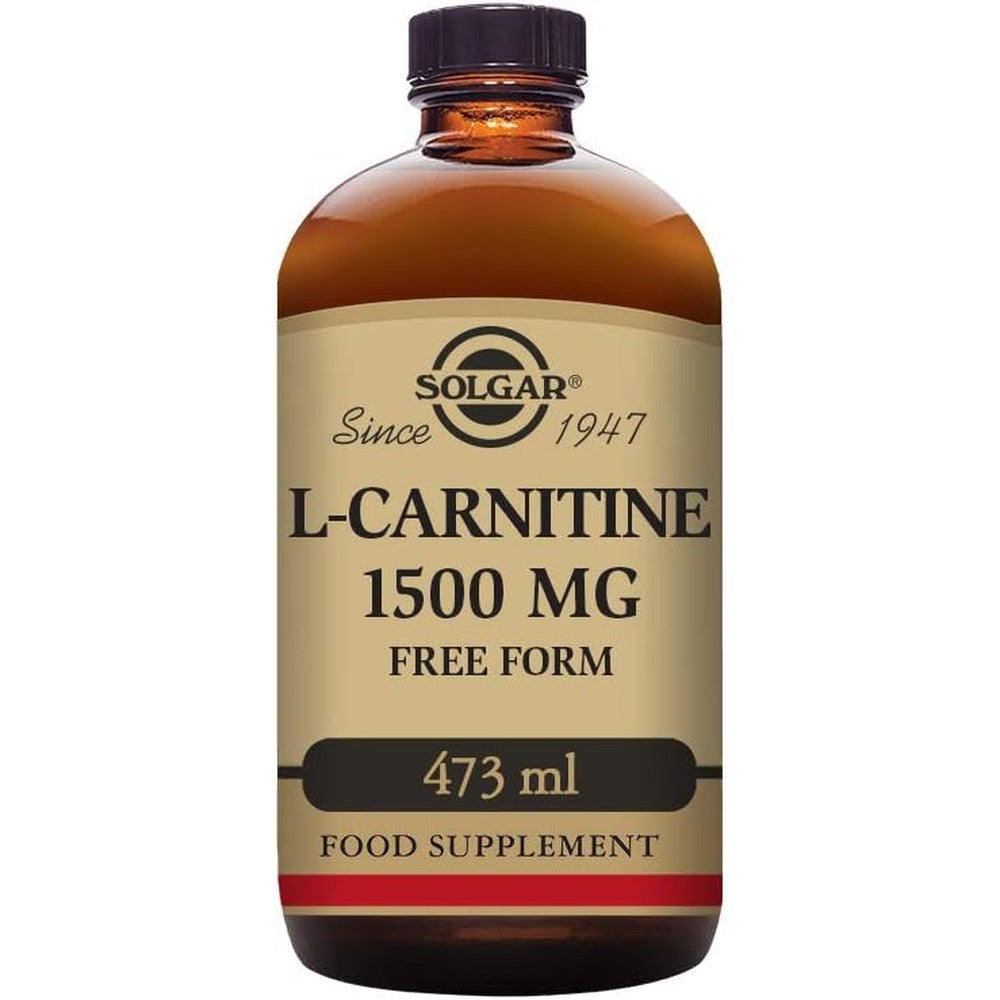 Solgar L-Carnitine 1500mg Liquid supplement front view