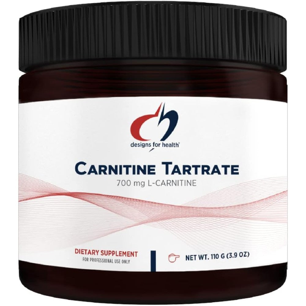 Designs for Health Carnitine Tartrate Powder front packaging view