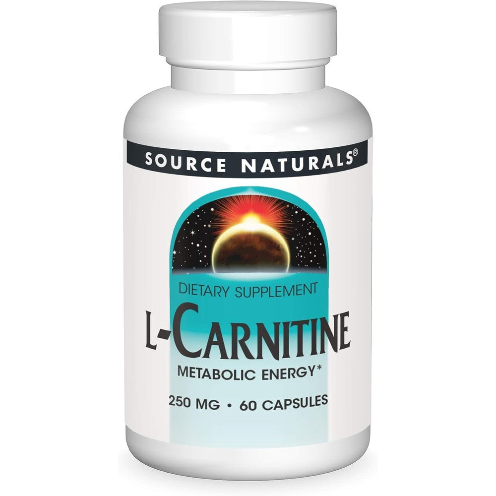 Source Naturals L-Carnitine 250mg bottle front view