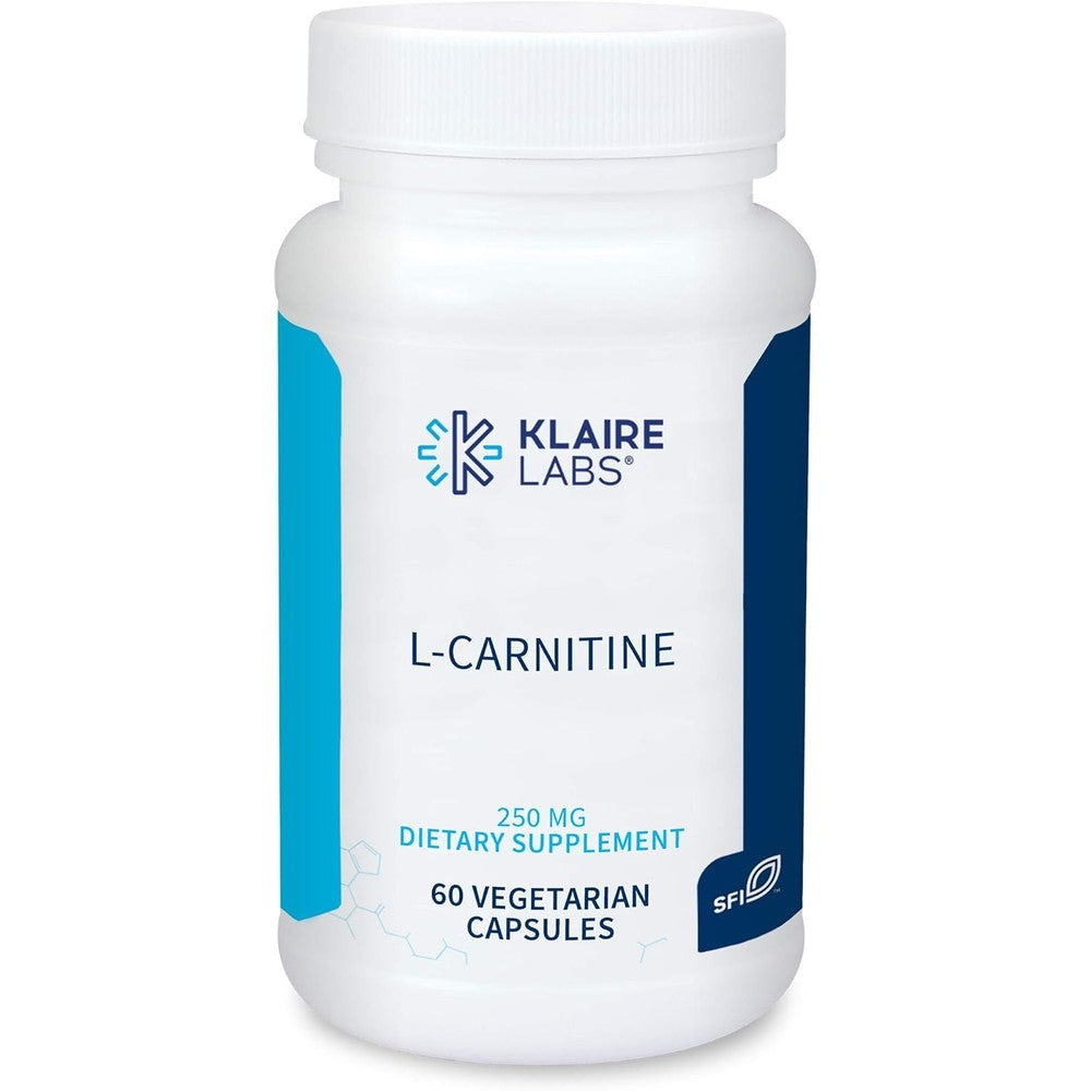 Klaire Labs L-Carnitine 250mg bottle front view