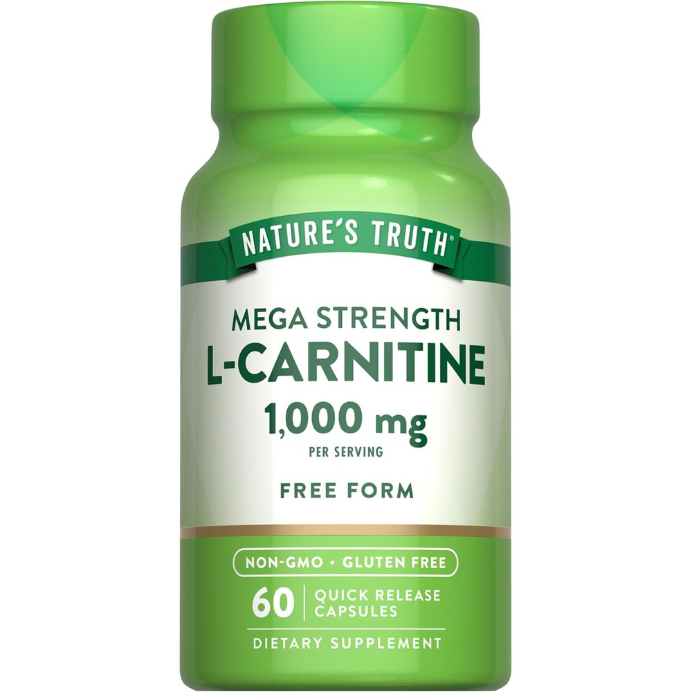 Natures Truth L-Carnitine 1000mg front bottle view