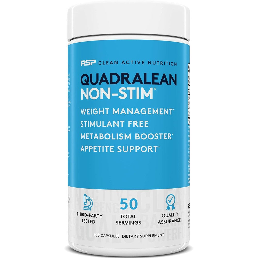 Rsp Nutrition QuadraLean Non-Stimulant Fat Burner, Metabolism Booster And Appetite Support, 150 Capsules, Authentic Usa Import - Image 1
