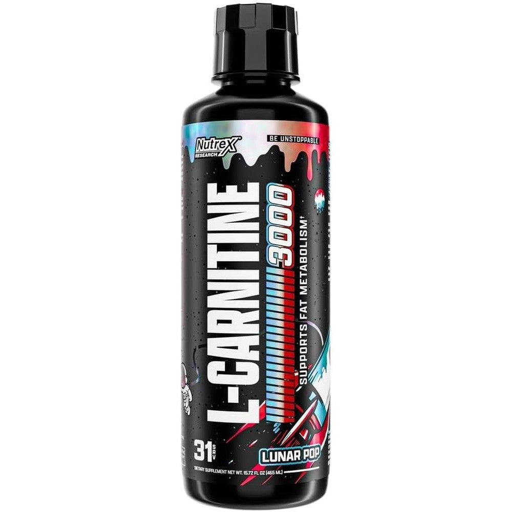 Nutrex Research Liquid Carnitine 3000 Lunar Pop front view for fat metabolism
