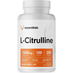 Bucked Up L Citrulline 1500mg Nitric Oxide Support 200 Capsules bottle front view