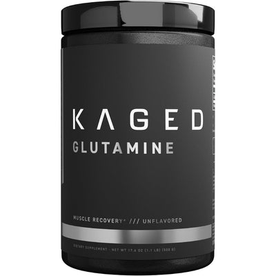 Kaged Muscle, L-Glutamine Powder 500 Gram, Vegan, Support Muscle Recovery, Post Workout, Glutamine, Banned-Substance Free, Unflavored, 100 Servings