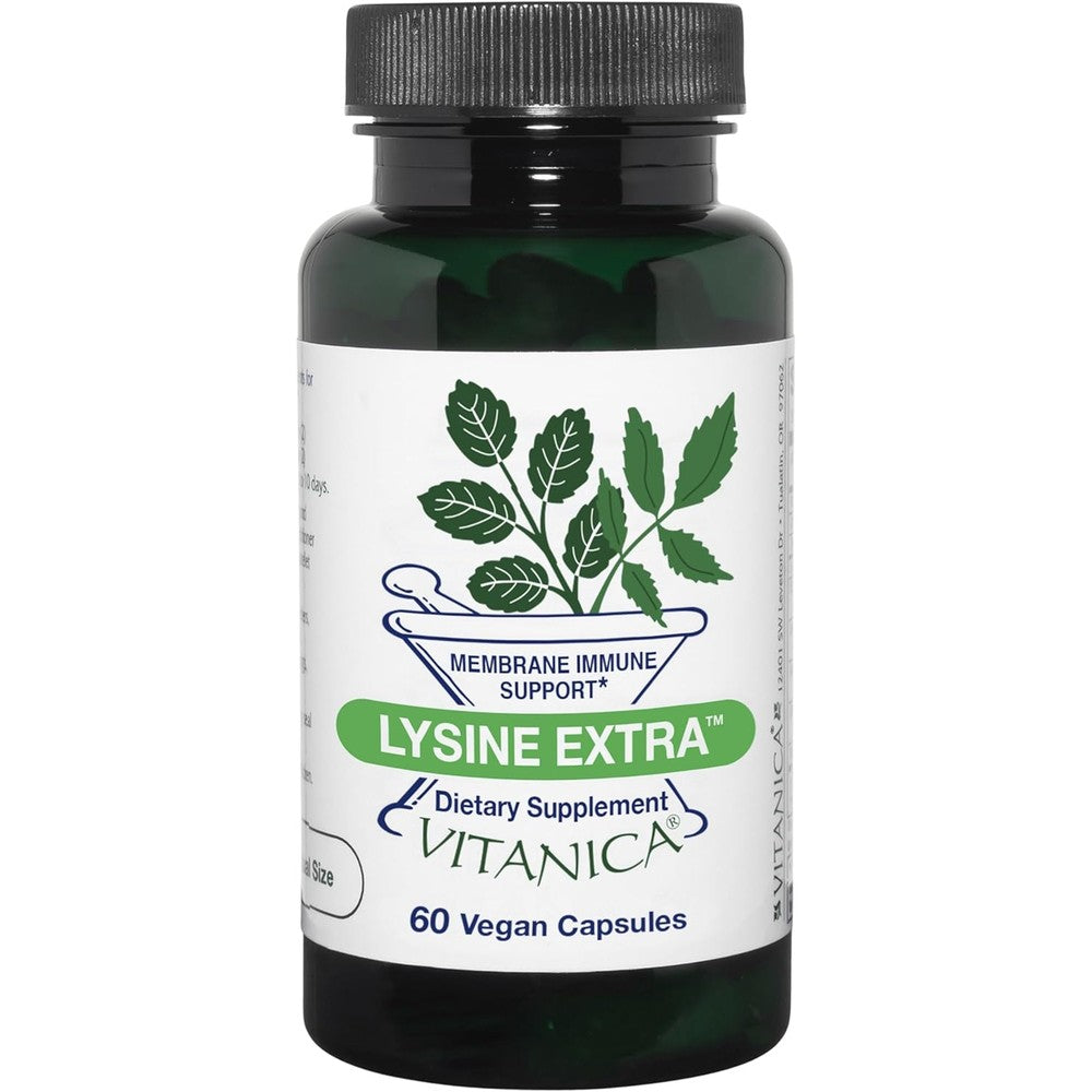 Vitanica Lysine Extra, Immune System Support, Vegan, 60 Capsules