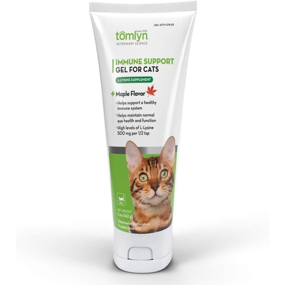Tomlyn Immune Support Daily L-Lysine Gel for cats front view