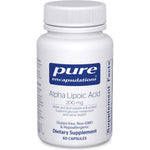 Pure Encapsulations Alpha Lipoic Acid 200mg front view bottle