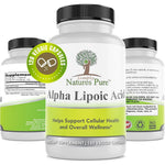 Simply Natures Pure Alpha Lipoic Acid 600mg 120 Veggie Capsules front view