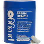 O Positiv Preggo Sperm Health front view of 60 veggie capsules bottle for male fertility support