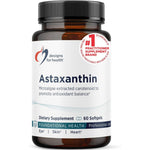 Designs For Health Astaxanthin 6mg front view bottle containing 60 softgels